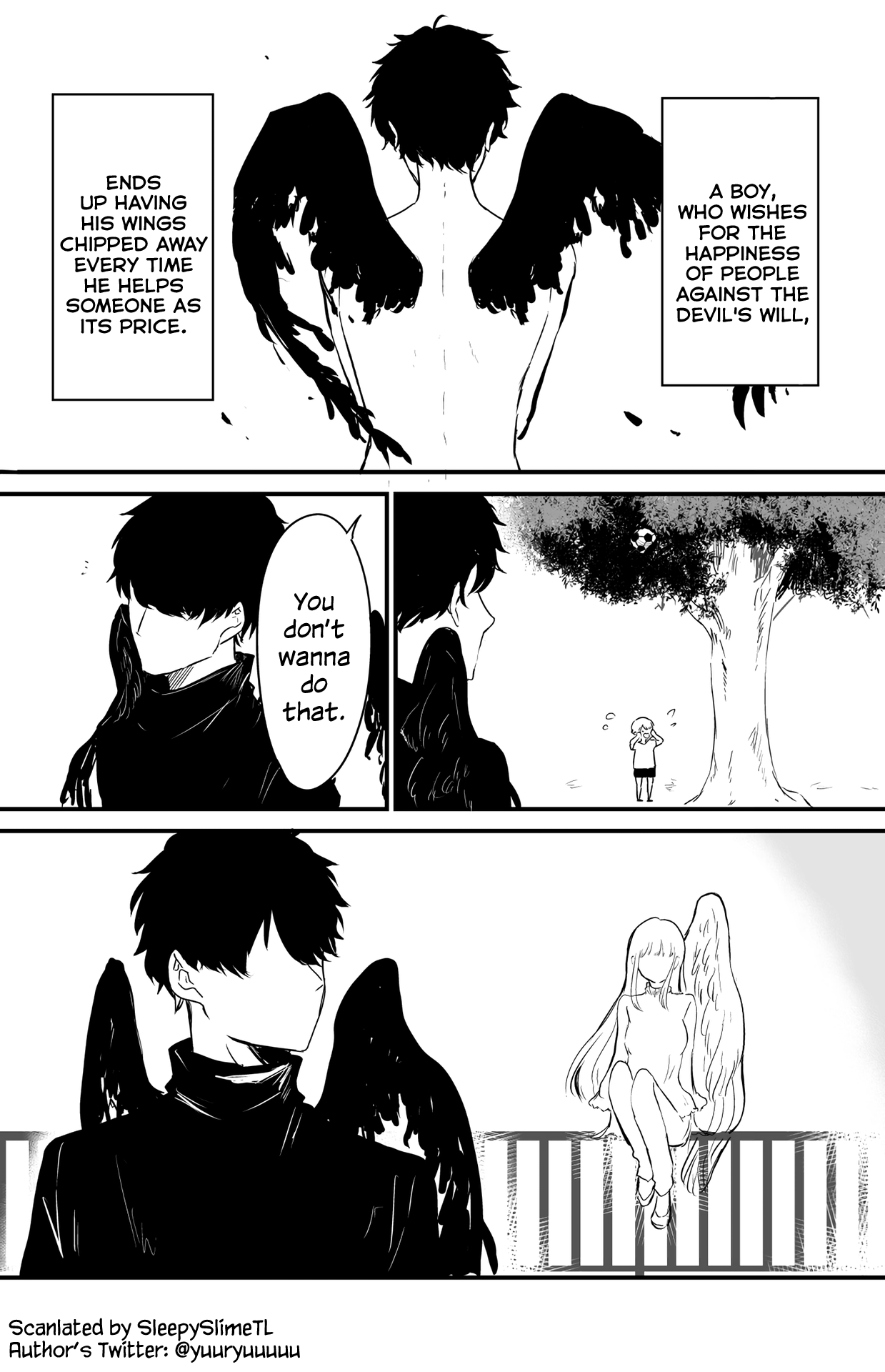 A Devil With Crippled Wings Falls in Love With a One-Winged Angel 第1页