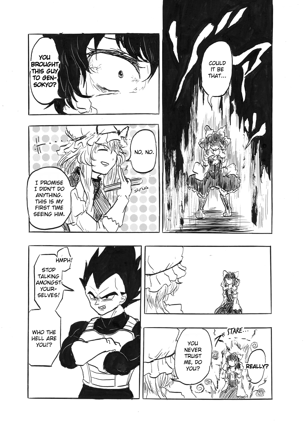 Touhou & Dragon Ball - EAST VEGETA (Doujinshi) Greeting by Train 第3页
