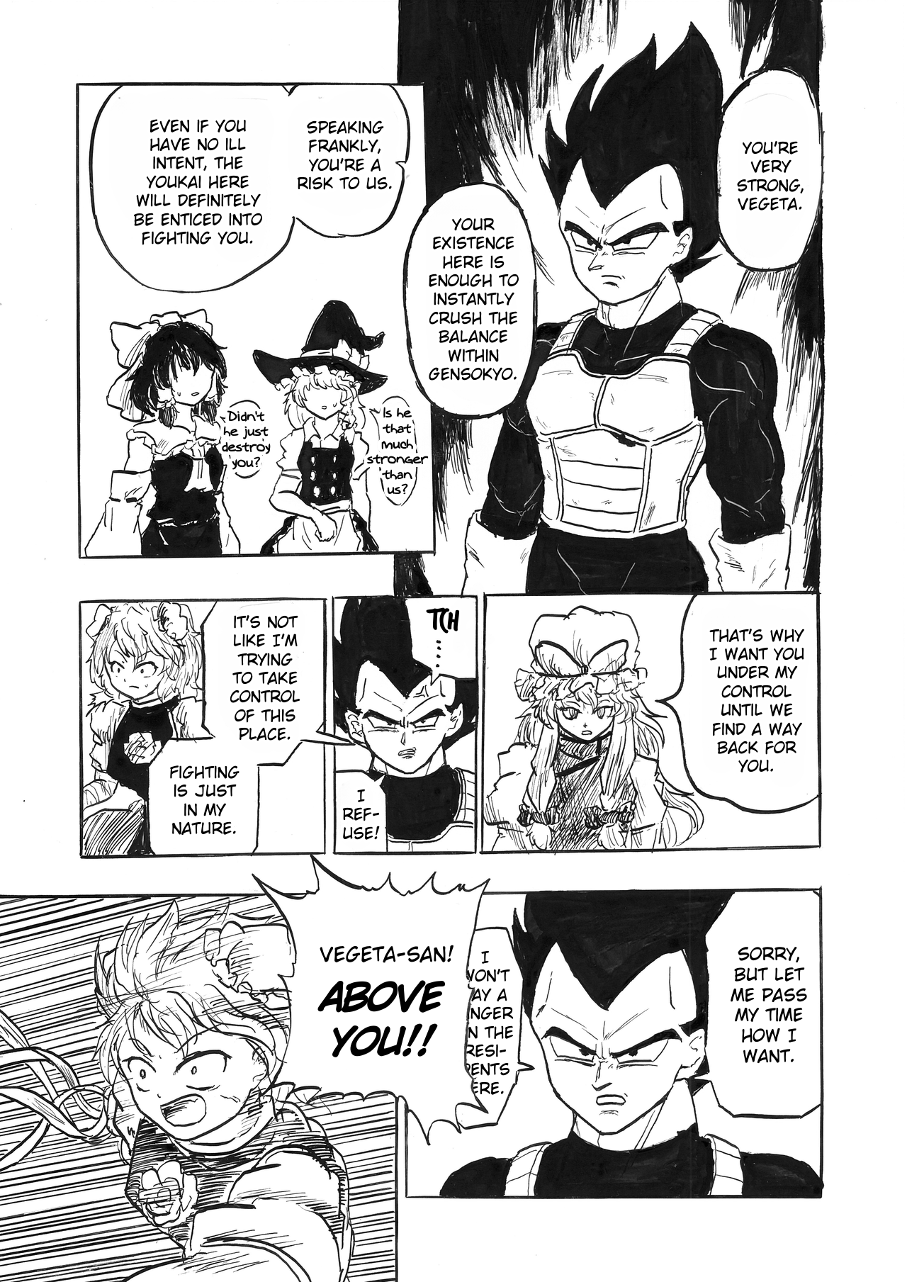 Touhou & Dragon Ball - EAST VEGETA (Doujinshi) Greeting by Train 第5页