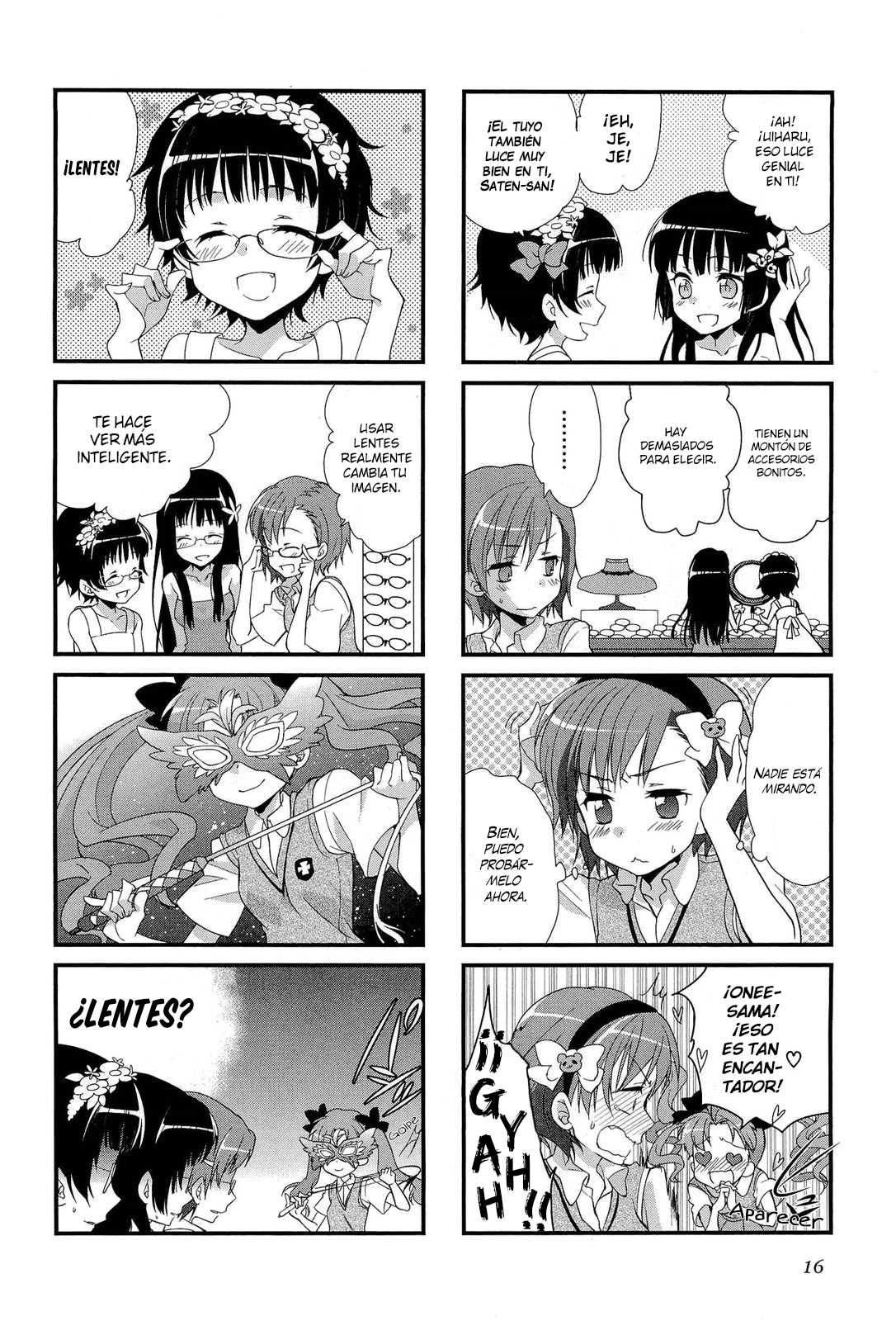 4-koma Koushiki Anthology - Toaru Kagaku no Railgun x Toaru Majutsu no Index Te quiero, te quiero, te quiero mucho Onee-sama 第5页