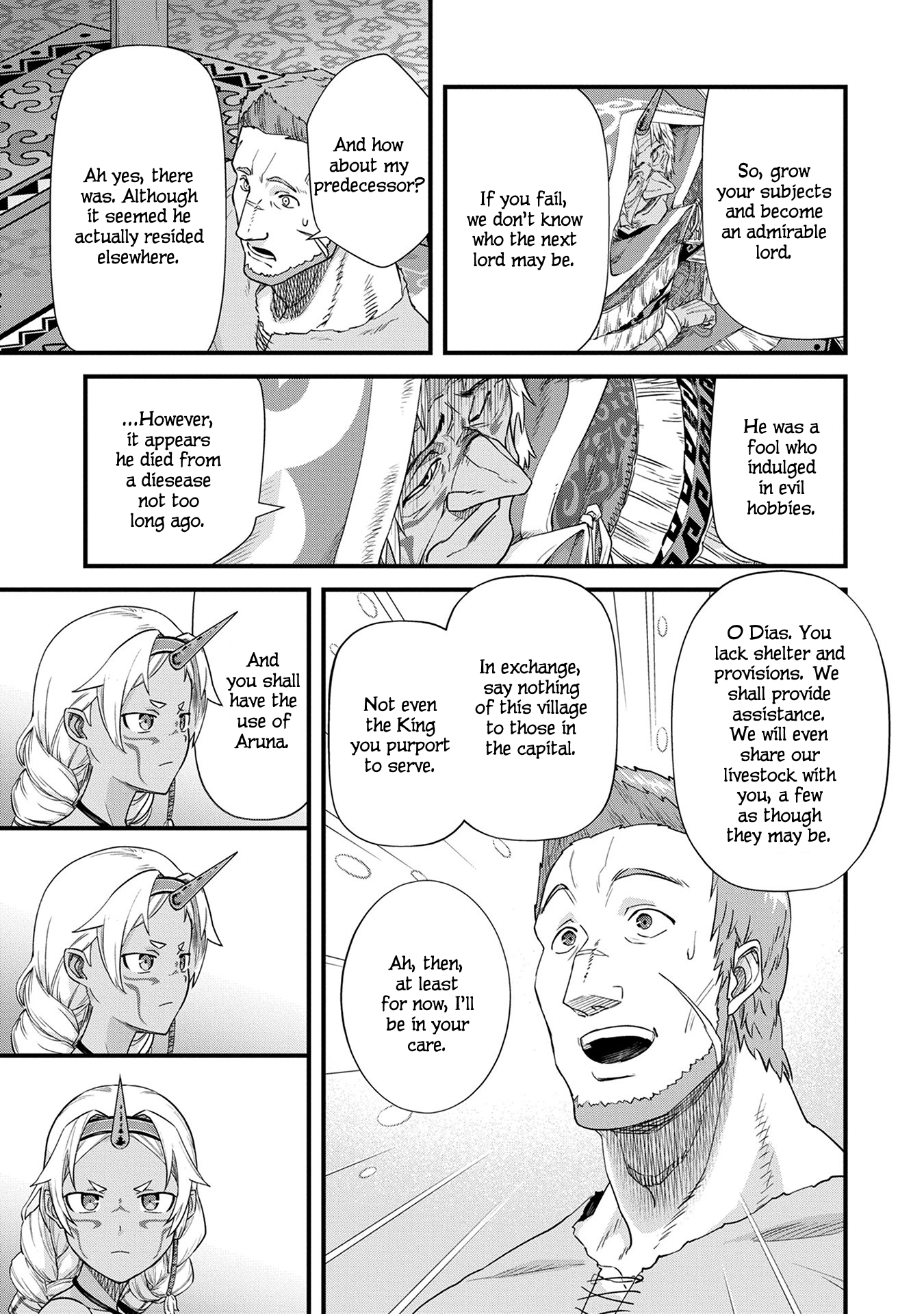 Ryoumin 0-nin Start no Henkyou Ryoushusama ~Ao no Dias to Soukaku no Otome~ Vol. 1 Ch. 1 第35页