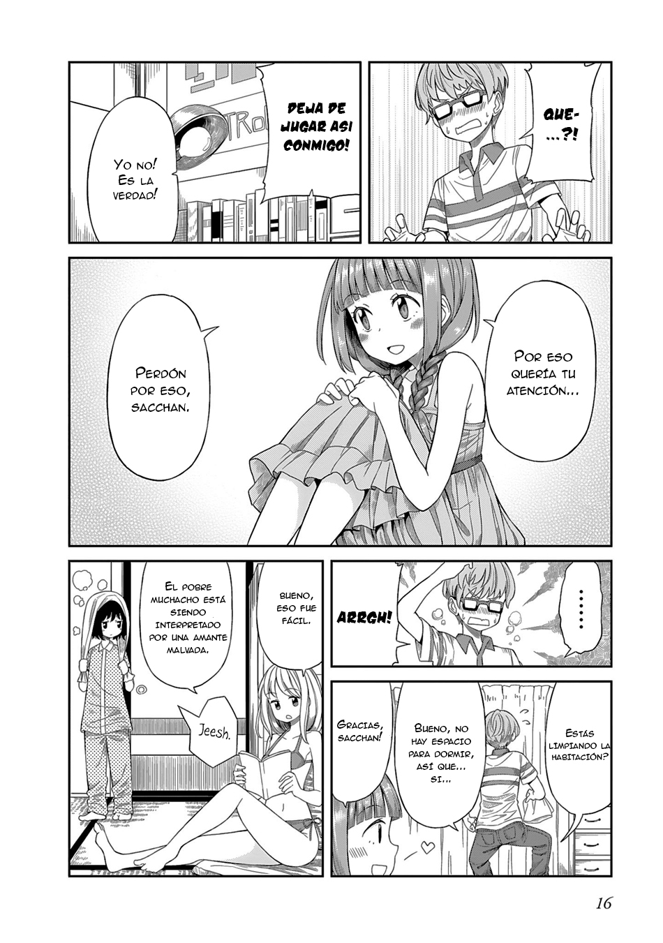 Hinomoto Sanshimai wa Kamatte Hoshii Las preocupaciones del joven Sacchan 第13页