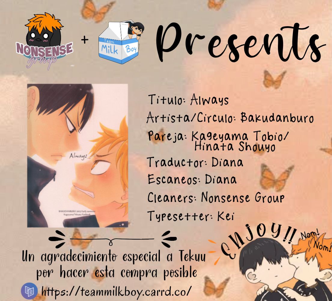 Haikyu!! - Always (Doujinshi) Oneshot 第1页