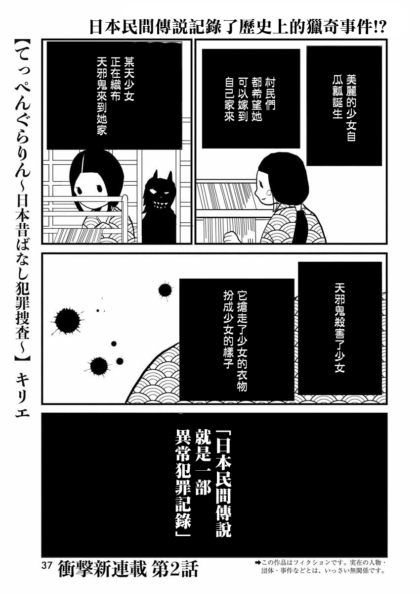 Teppen Gurarin - Nippon Mukashi Banashi Hanzai Sousa 瓜子姬② 第1页