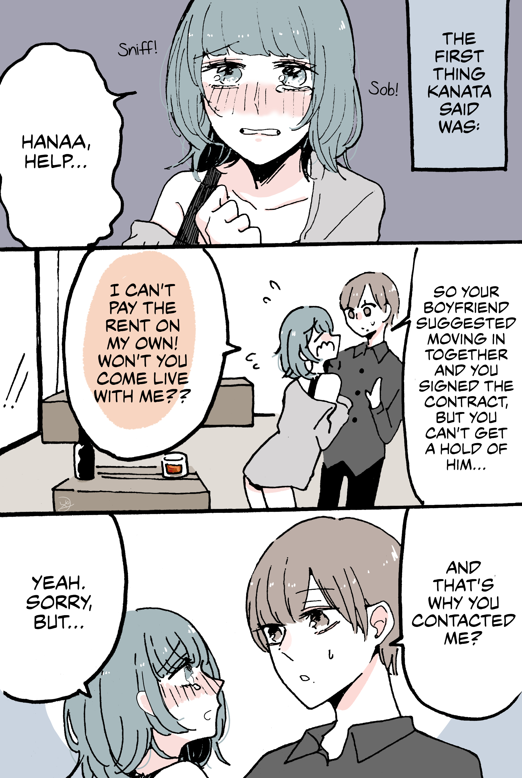 Doukyonin ni Kataomoi Shiteru Yuri Manga My Love for My Roommate is One-Sided 2 第2页