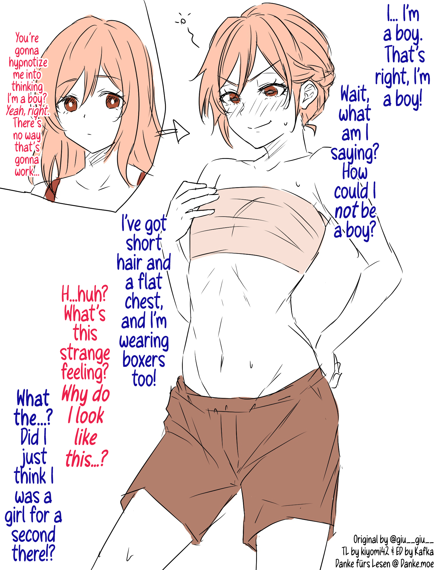 A Girl Who Was Hypnotized Into Thinking She's a Boy 第1页