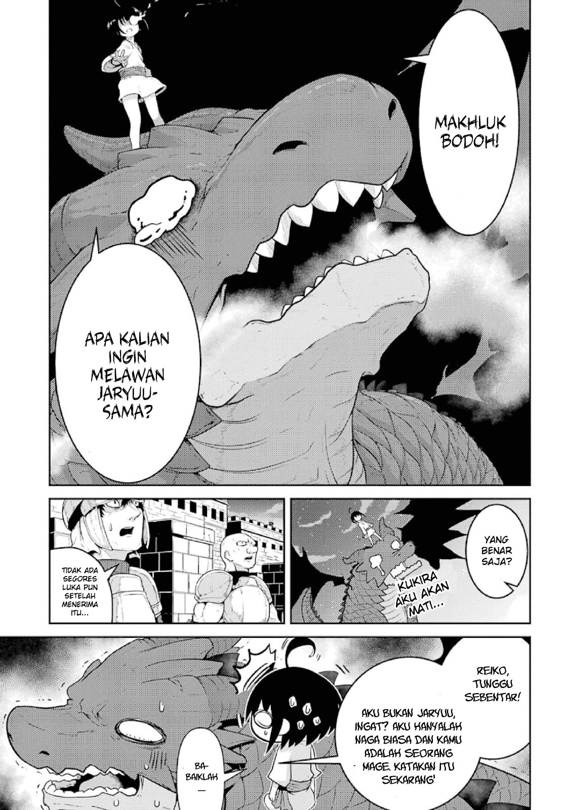 Yowai 5000-nen no Soushoku Dragon, Iware naki Jaryuu Nintei: Yada Kono Ikenie, Hito no Hanashi wo Kiite Kurenai Menuju Kota Petualang 第33页