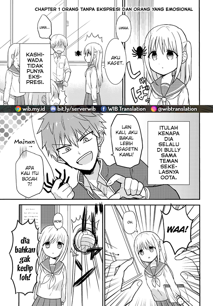 Kao ni Denai Kashiwada-san to Kao ni Deru Oota-kun Orang Tanpa Ekspresi dan Orang yang Emosional 第2页