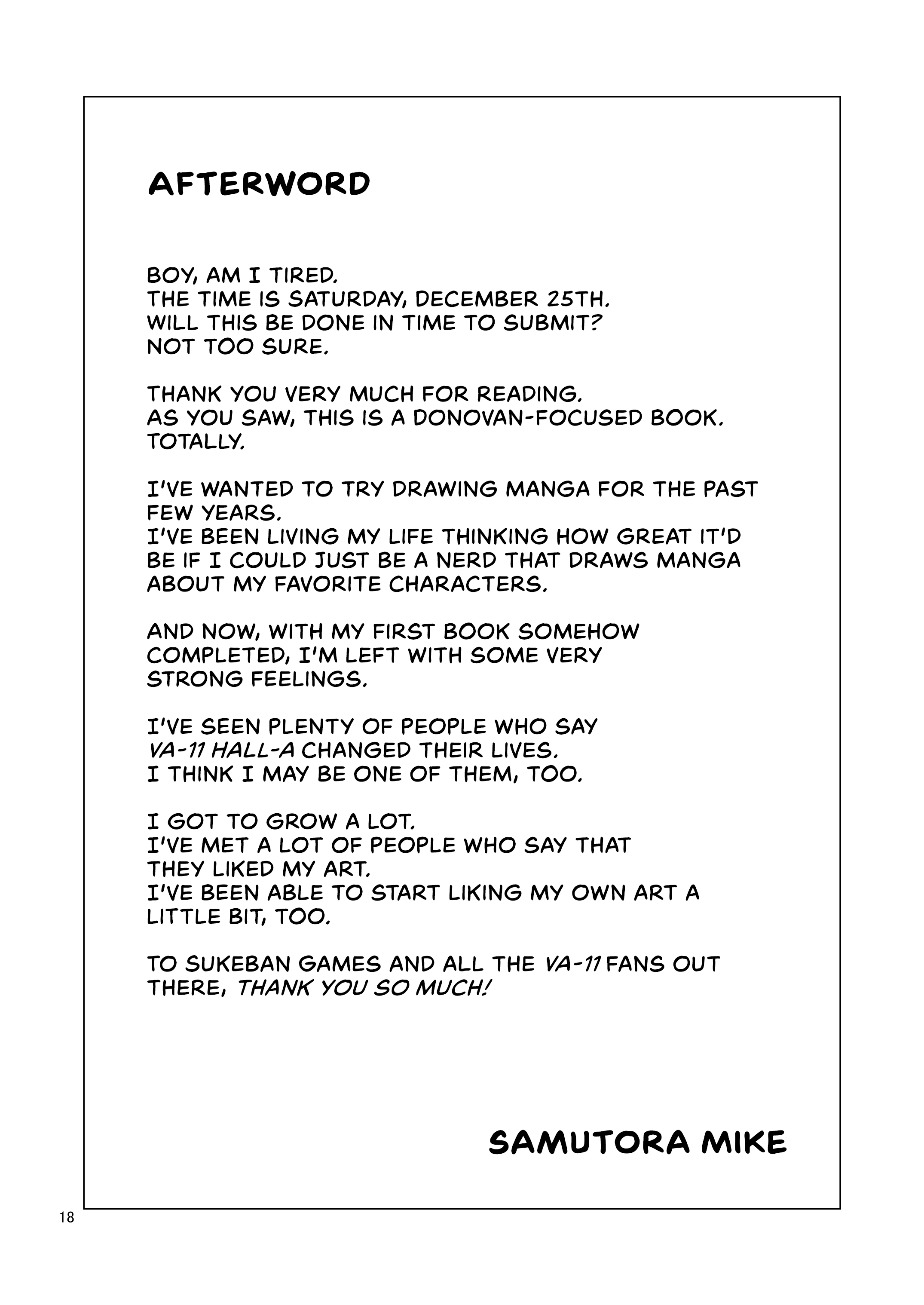 VA-11 HALL-A - VA-11 HALL-A Book (Doujinshi) Oneshot 第18页