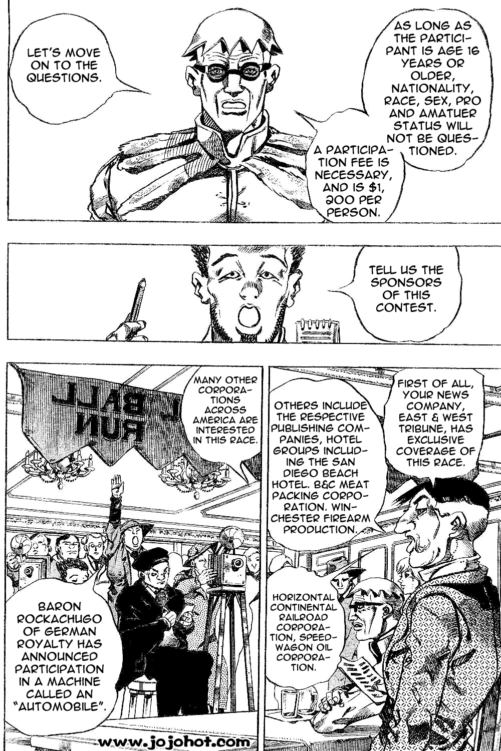 JoJo's Bizarre Adventure Part 7 - Steel Ball Run The Steel Ball Run Press Conference 第35页