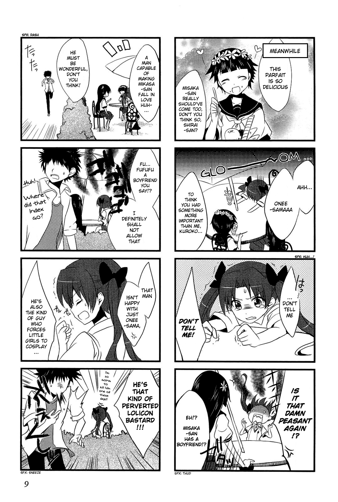 4-koma Koushiki Anthology - Toaru Kagaku no Railgun x Toaru Majutsu no Index In de Railgun (by Mishima Kurone) 第11页