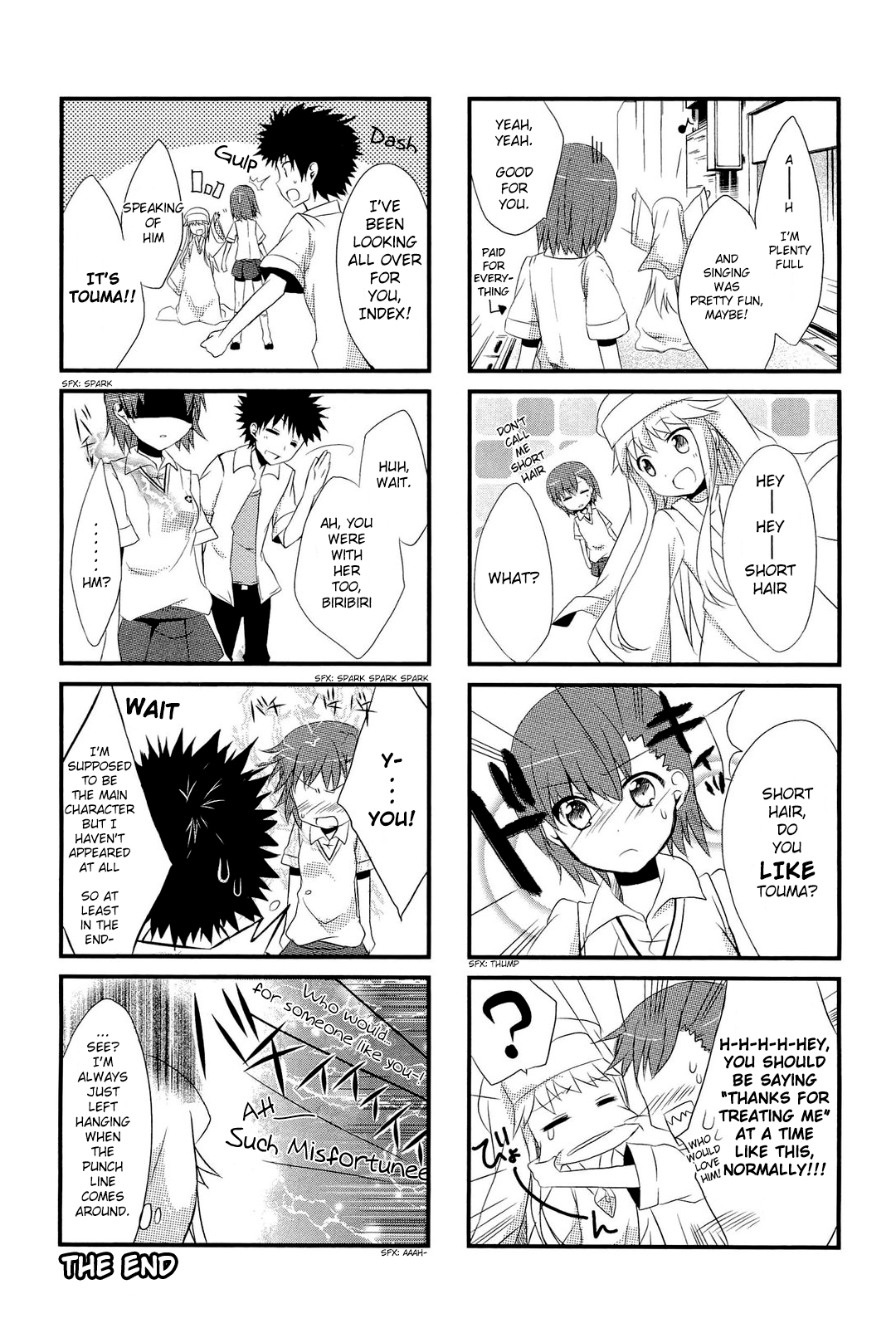 4-koma Koushiki Anthology - Toaru Kagaku no Railgun x Toaru Majutsu no Index In de Railgun (by Mishima Kurone) 第13页