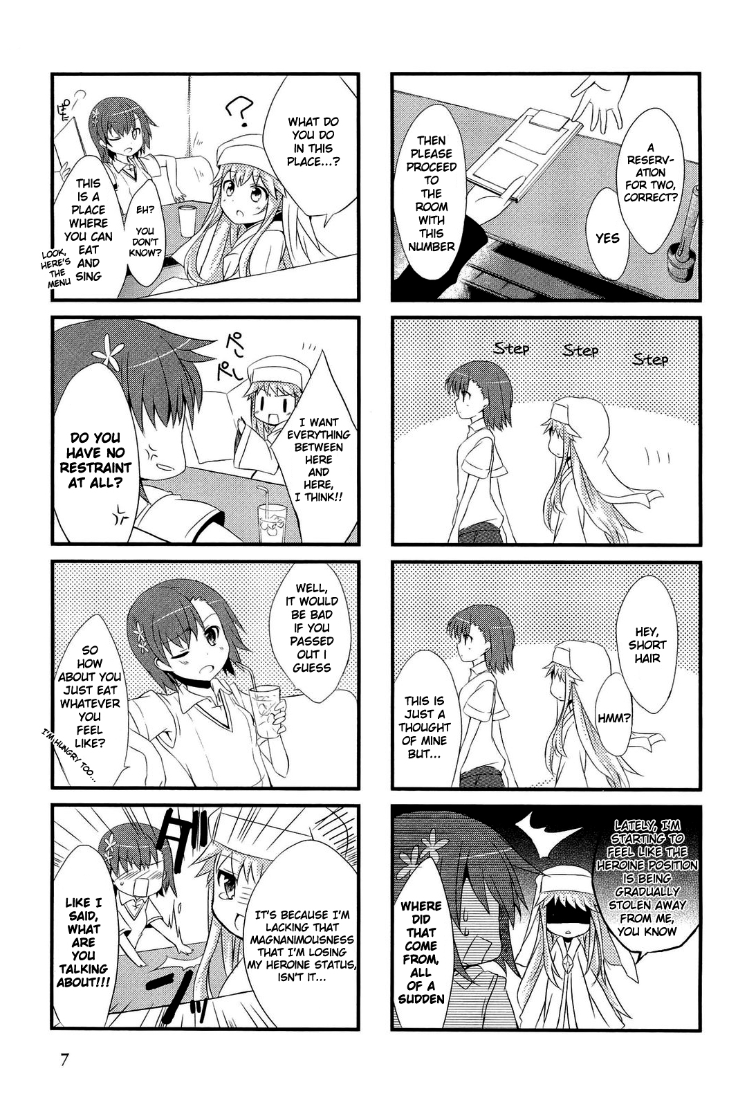 4-koma Koushiki Anthology - Toaru Kagaku no Railgun x Toaru Majutsu no Index In de Railgun (by Mishima Kurone) 第9页