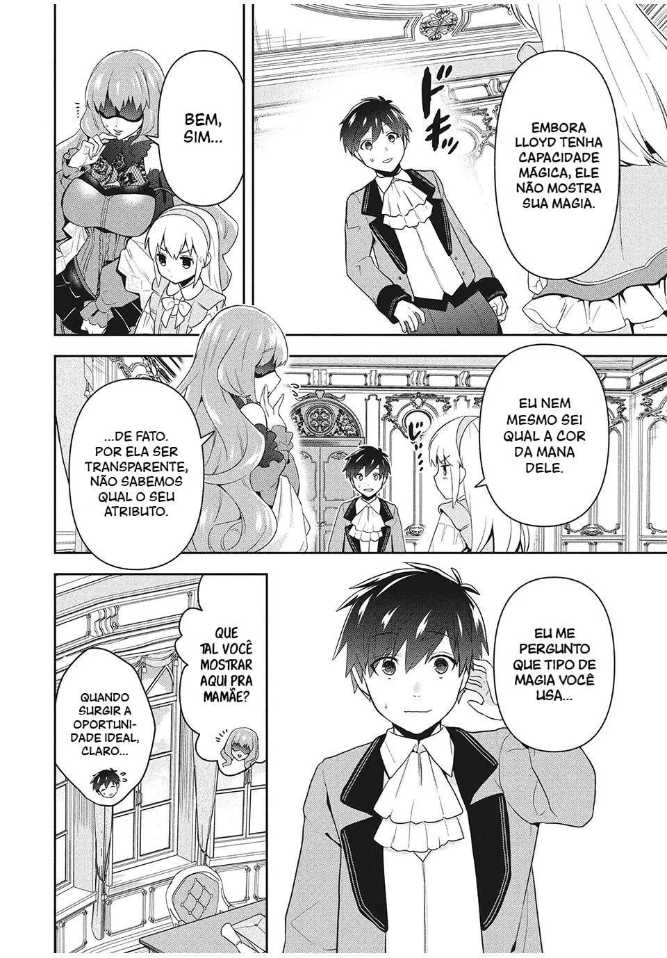 Roku-hime wa Kami Goei ni Koi wo Suru ~Saikyou no Shugo Kishi, Tenseishite Mahou Gakuen ni Iku~ Um garoto sem cor 第14页