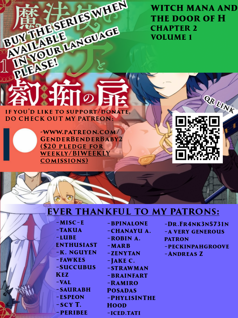 Mahoutsukai Mana to H no Tobira Cloth melting slime VS Exhibitionist Witch 第1页