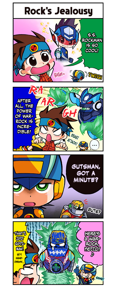 Mega Man Battle Network Operate Shooting Star 4Koma Manga 第5页