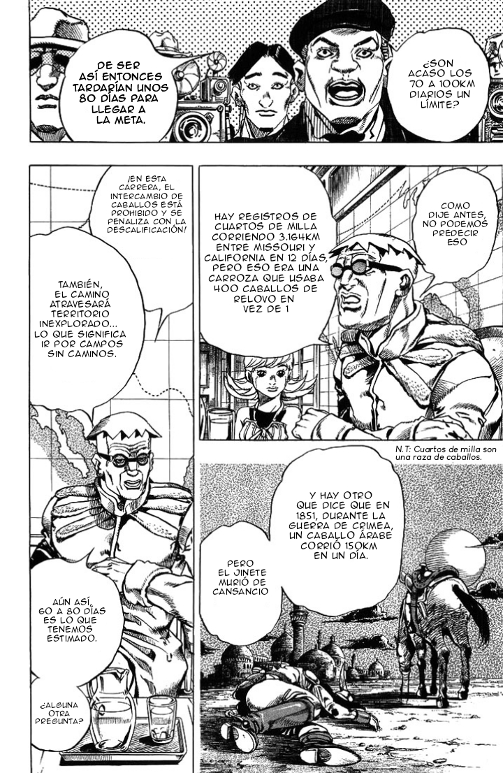 JoJo's Bizarre Adventure Part 7 - Steel Ball Run La Conferencia de Prensa Steel Ball Run 第42页