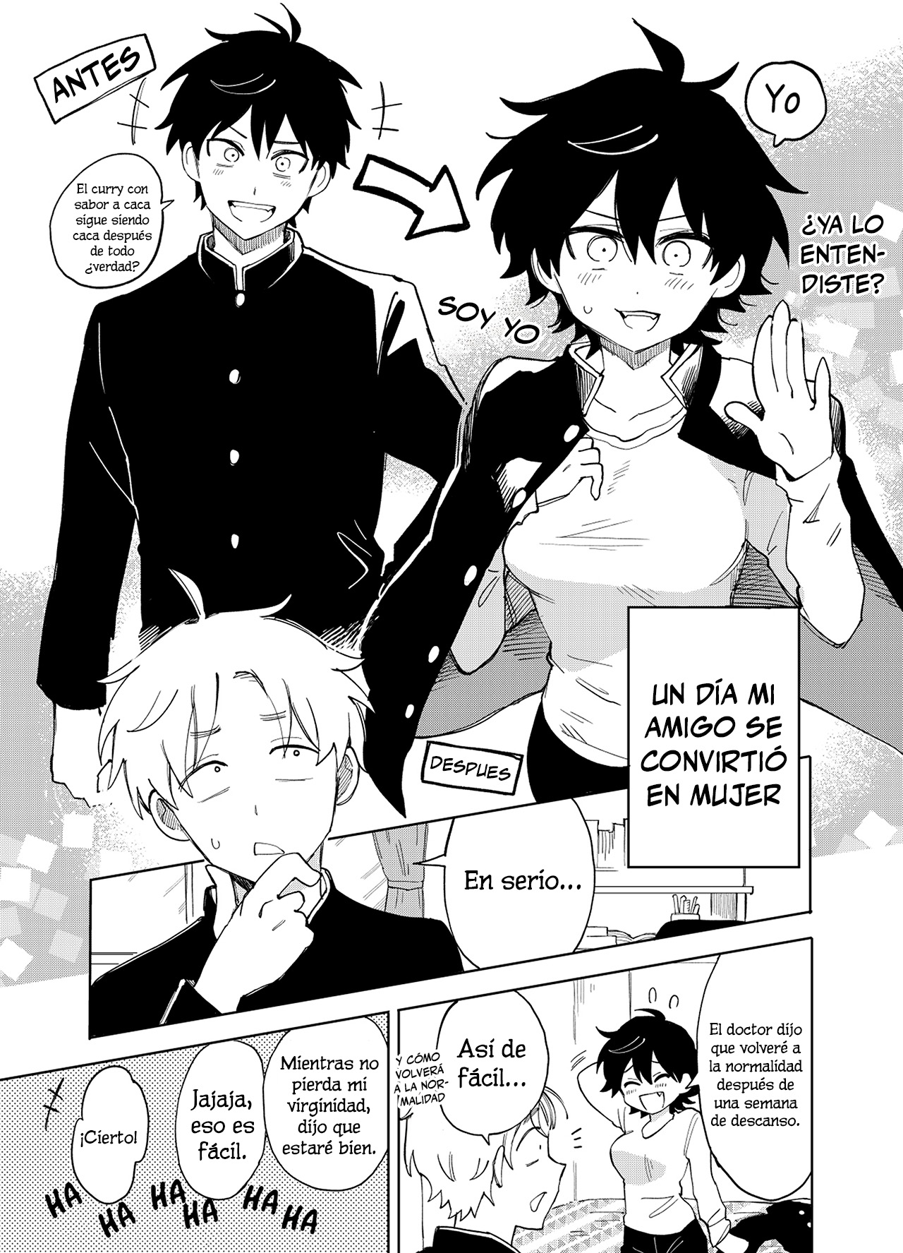 My friend turned into a woman 第5页