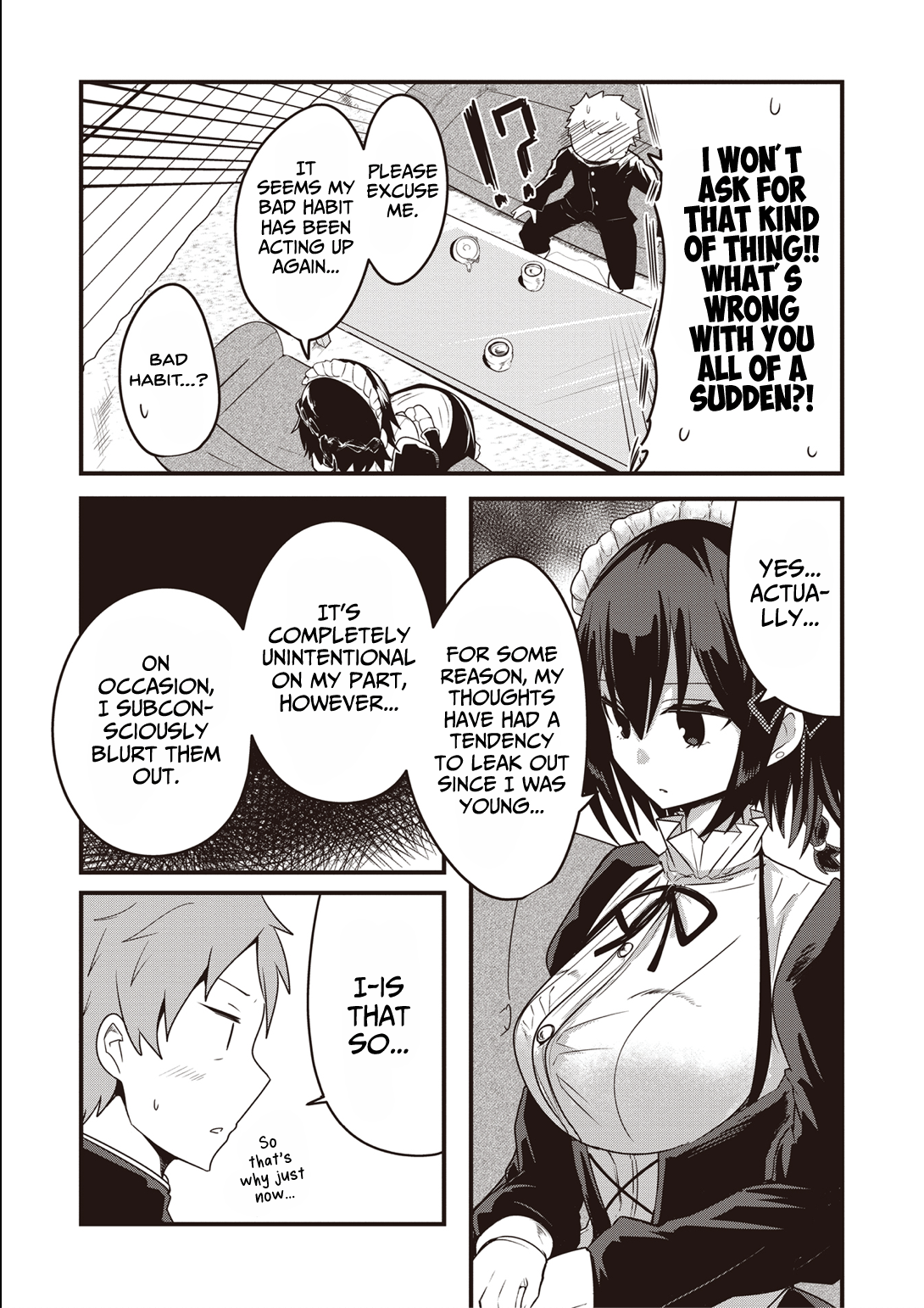 Kokoro no Koe ga Moreyasui Maid-san (Serialization) Vol. 1 Ch. 1 第11页