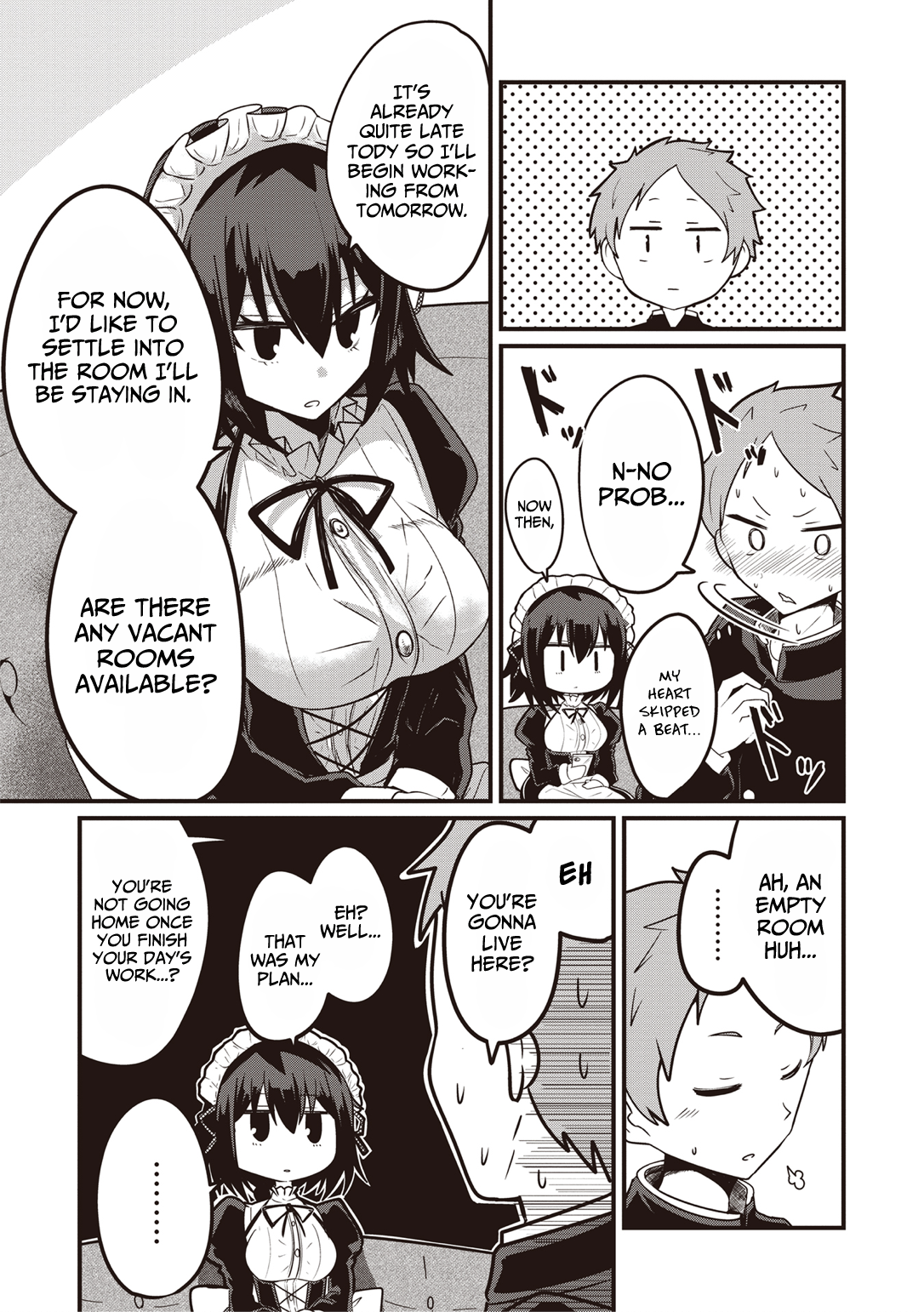 Kokoro no Koe ga Moreyasui Maid-san (Serialization) Vol. 1 Ch. 1 第13页