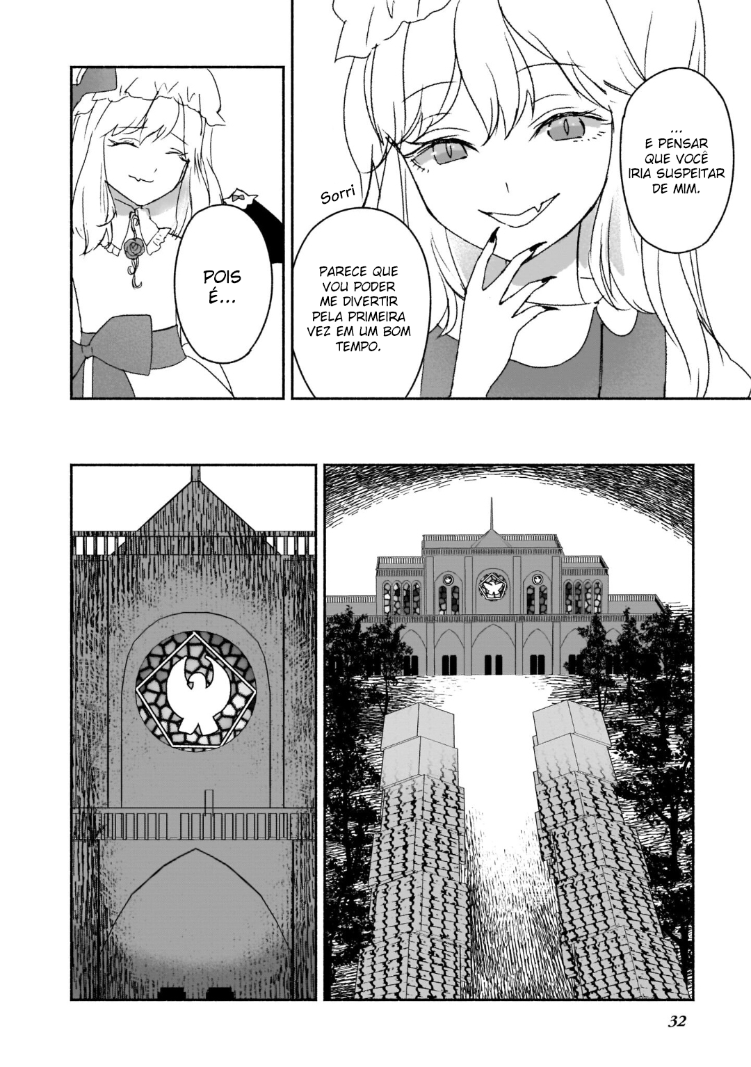 Touhou Chireikiden: Hansoku Tantei Satori Começa o Caso da Mansão do Demônio Escarlate (Parte I) 第33页