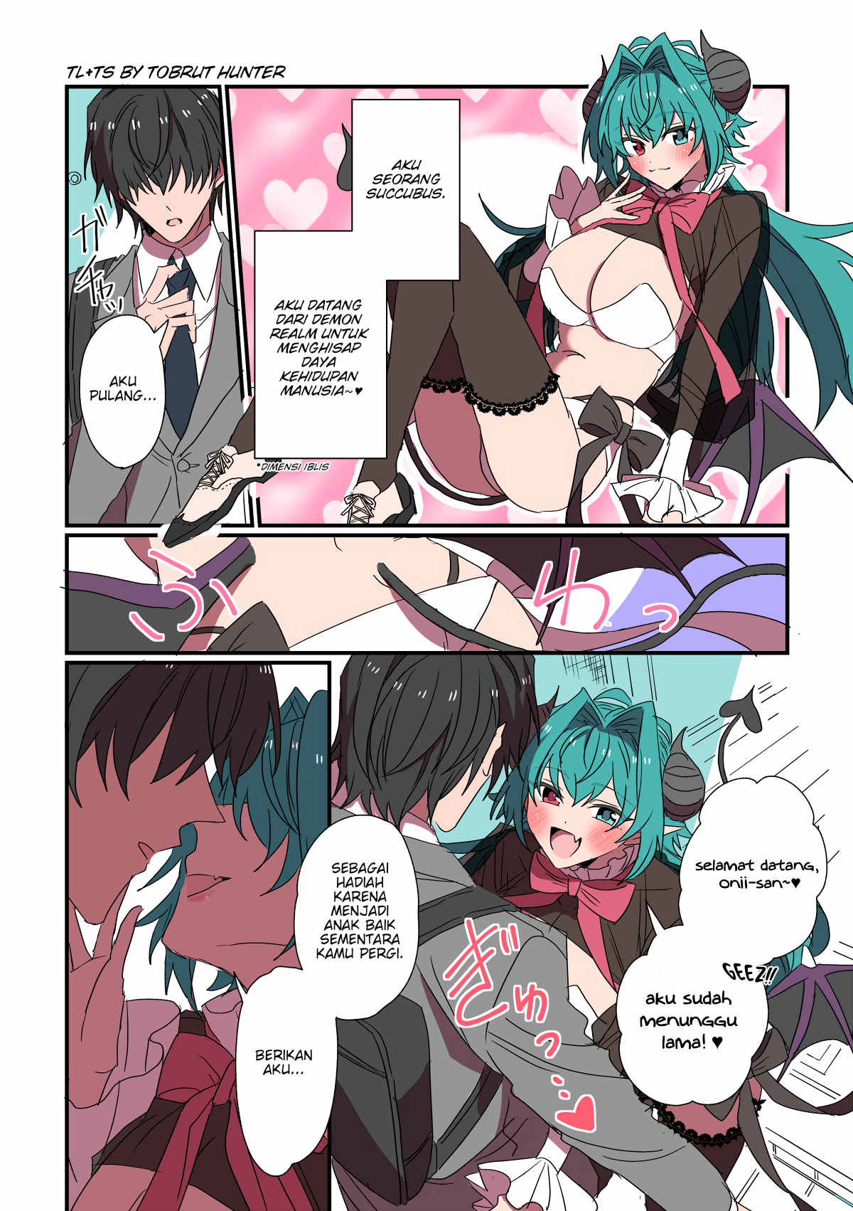Succubus ga Yattekita Ohanashi Hadiah Succubus 第1页