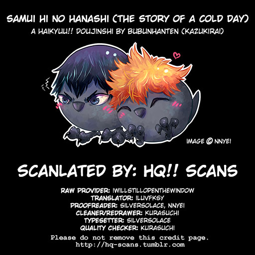 Haikyuu!! - Samui Hi no Hanashi (Doujinshi) Oneshot 第10页