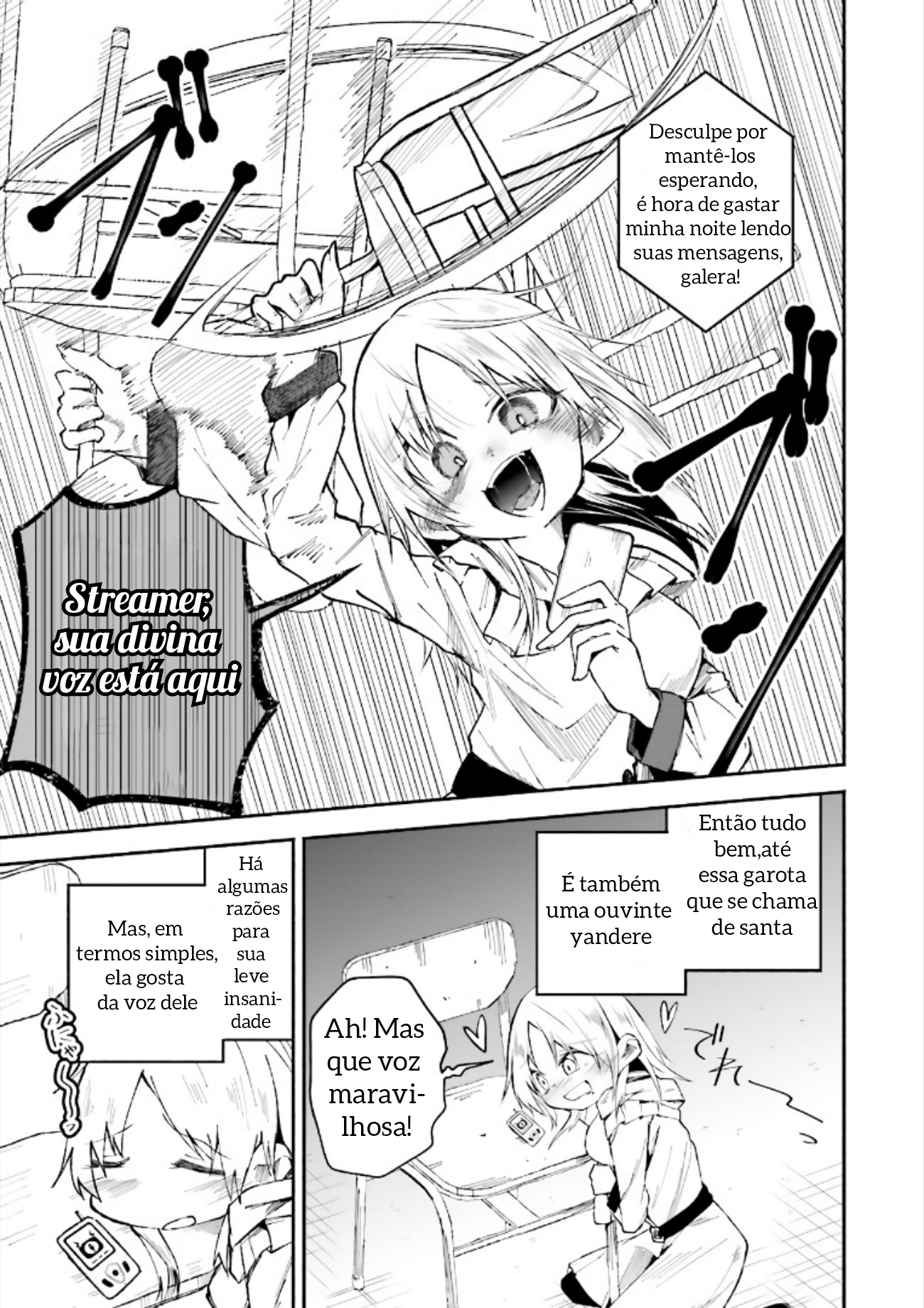 Isekai de Haishin Katsudou wo Shitara Tairyou no Yandere Shinja wo Umidashite Shimatta Ken A Estreia da terceira seguidora?! 第13页