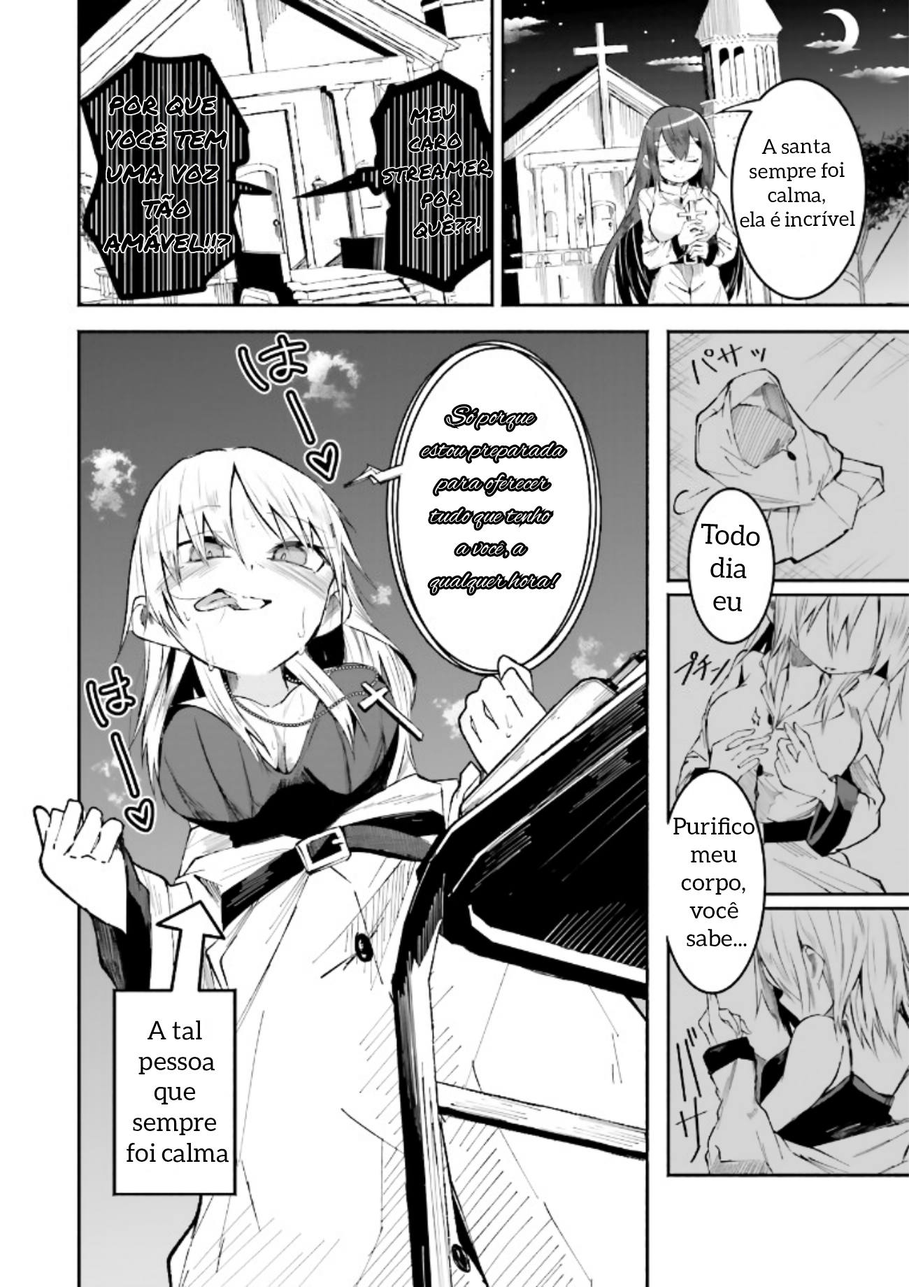 Isekai de Haishin Katsudou wo Shitara Tairyou no Yandere Shinja wo Umidashite Shimatta Ken A Estreia da terceira seguidora?! 第14页