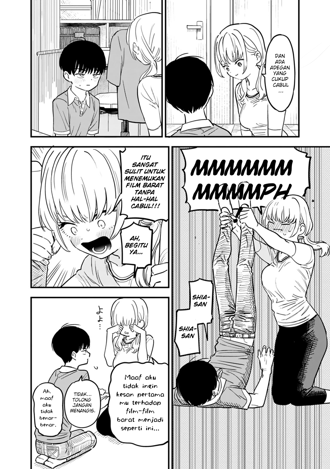 I'm in Love with the Older Girl Next Door Shia-san menonton film 第7页