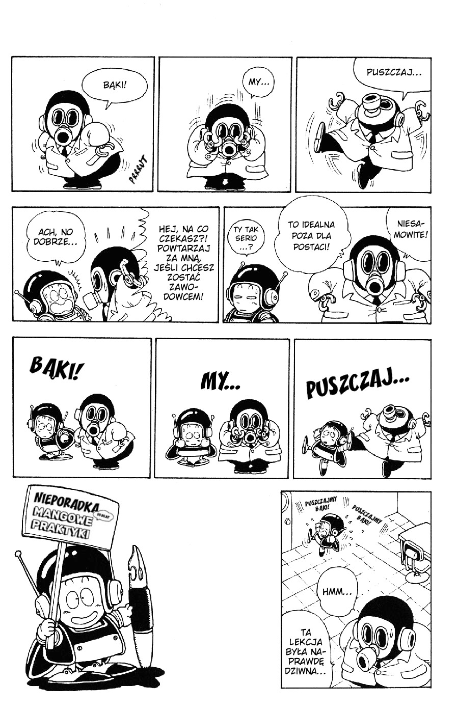 Akira Toriyama's Lazy Manga Lab Nieporadka mangowe praktyki 第27页