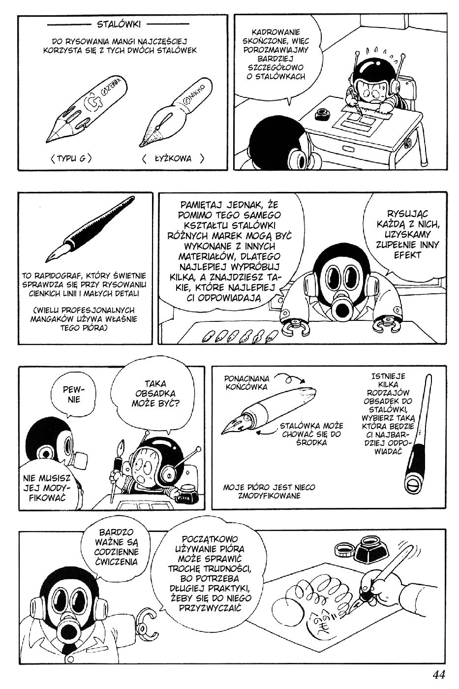 Akira Toriyama's Lazy Manga Lab Nieporadka mangowe praktyki 第46页