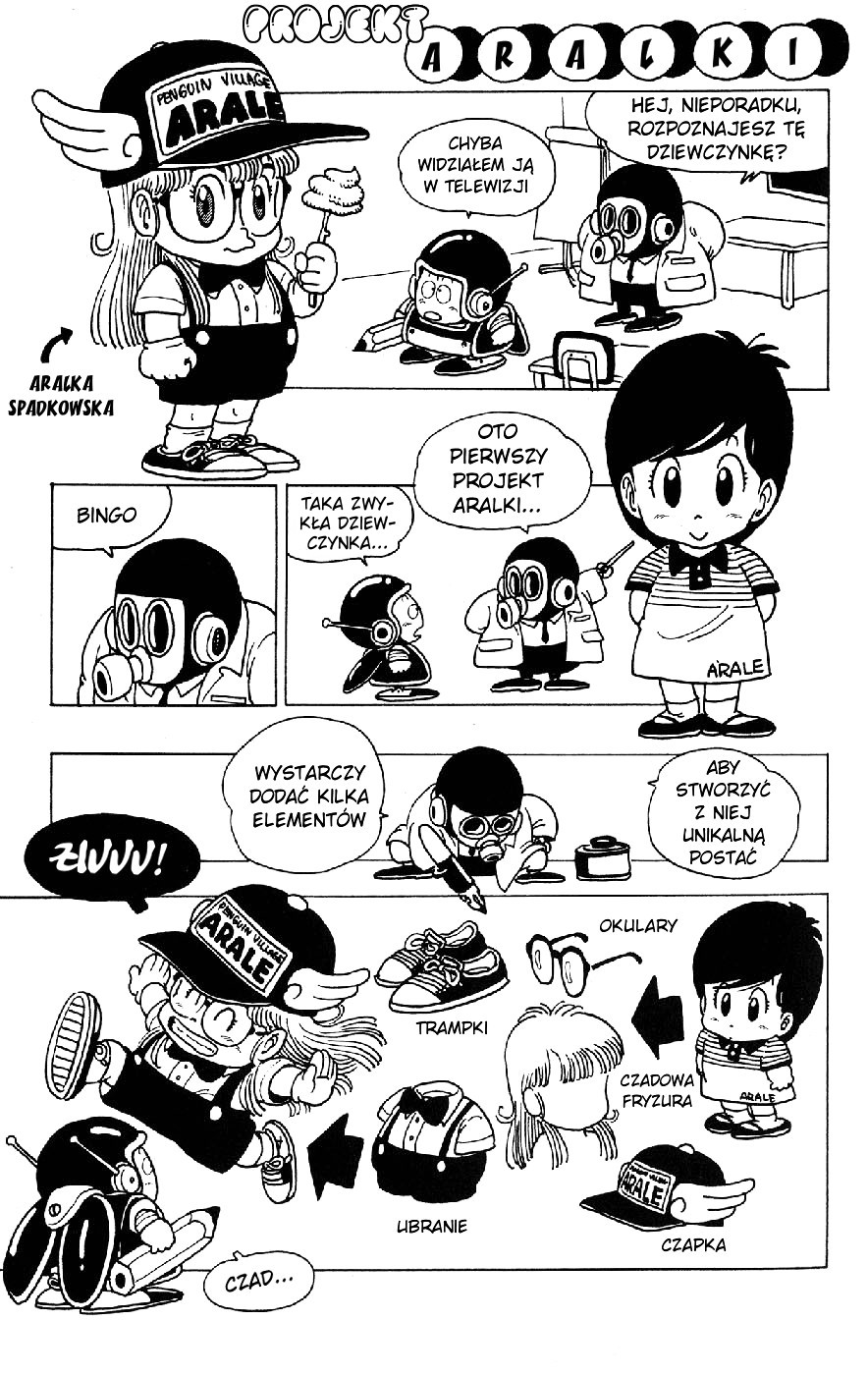 Akira Toriyama's Lazy Manga Lab Nieporadka mangowe praktyki 第9页
