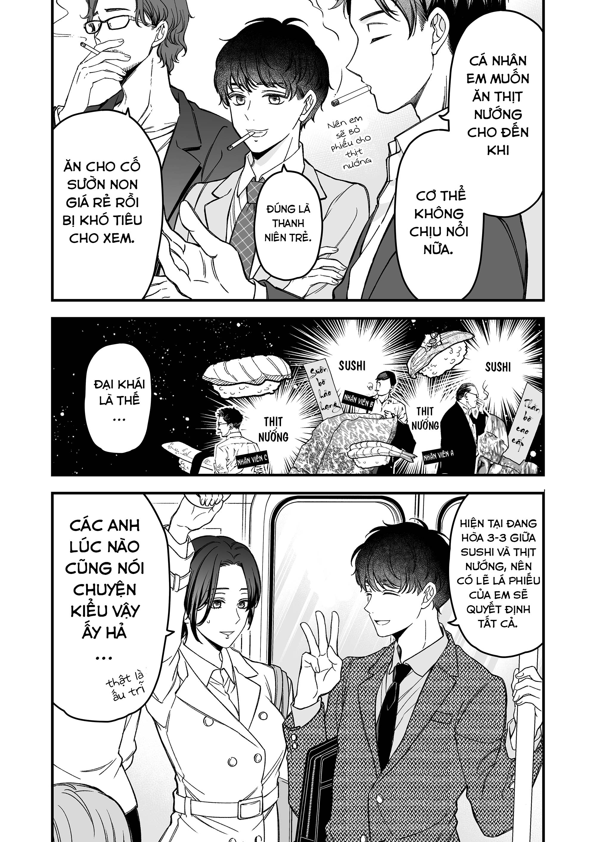 Dougan na Joushi wa suki desu ka? Sushi hay thịt nướng? 第7页