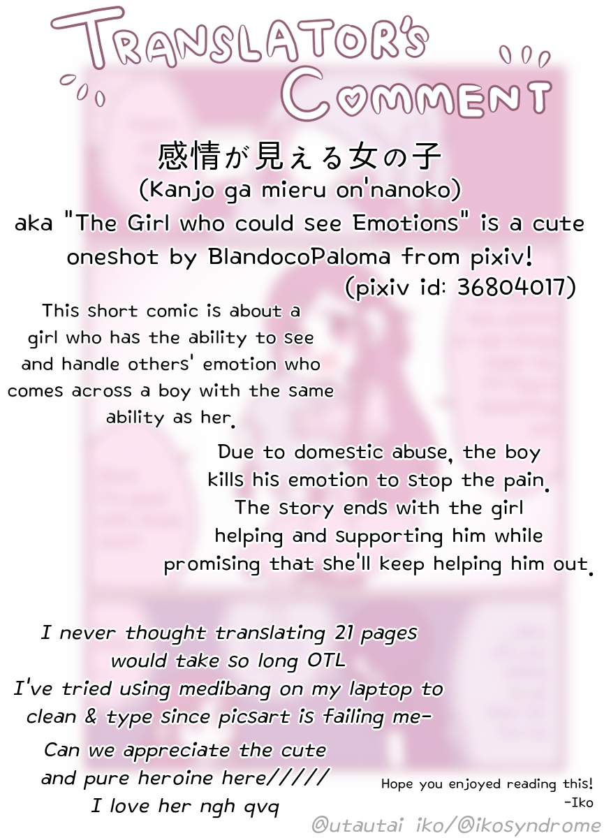 The Girl Who Could See Emotions Oneshot 第23页