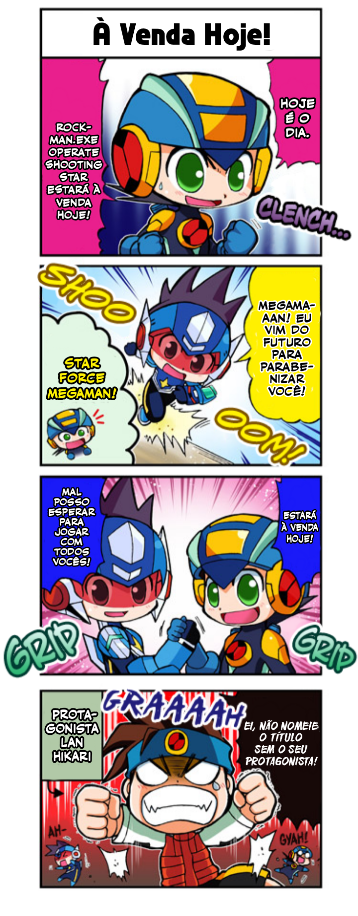 Mega Man Battle Network Operate Shooting Star 4Koma Manga 第4页