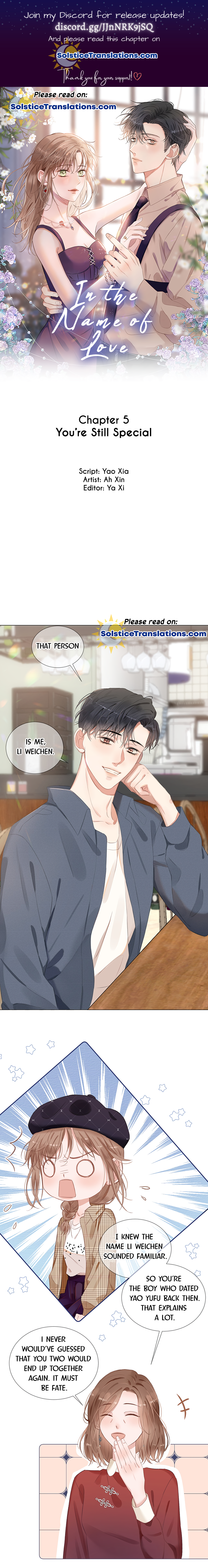 In the Name of Love You're Still Special 第1页