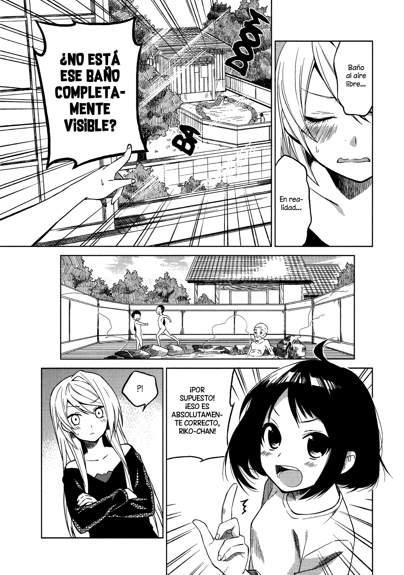 Riko to Haru to Onsen to Iruka Riko y Haru y baño al aire libre. 第28页