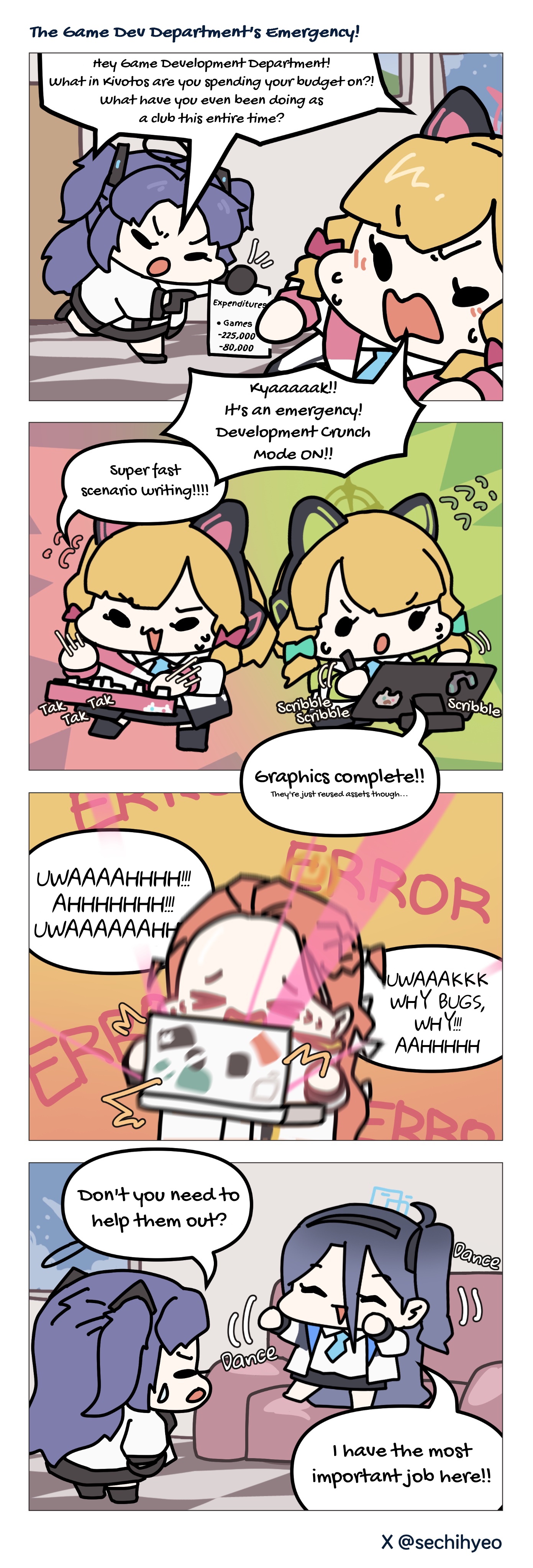 Blue Archive - BlueSechi's 4-Koma (Doujinshi) 第6页