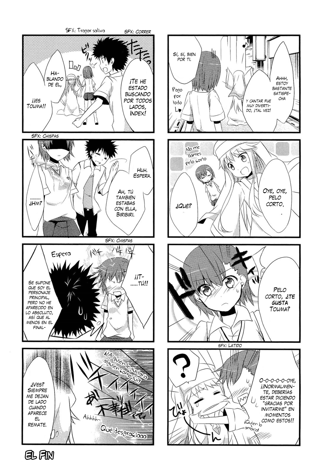 4-koma Koushiki Anthology - Toaru Kagaku no Railgun x Toaru Majutsu no Index In de Railgun (por Mishima Kurone) 第12页