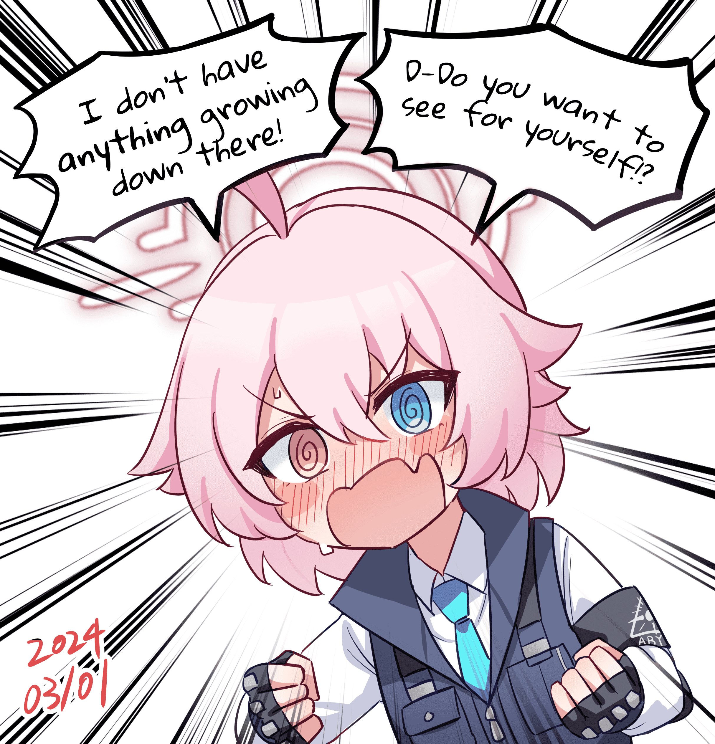 Blue Archive - 1 Hoshino a Day (Doujinshi) 1 Hoshino a Day - Season 1 FULL (Day 1-100) 第1页