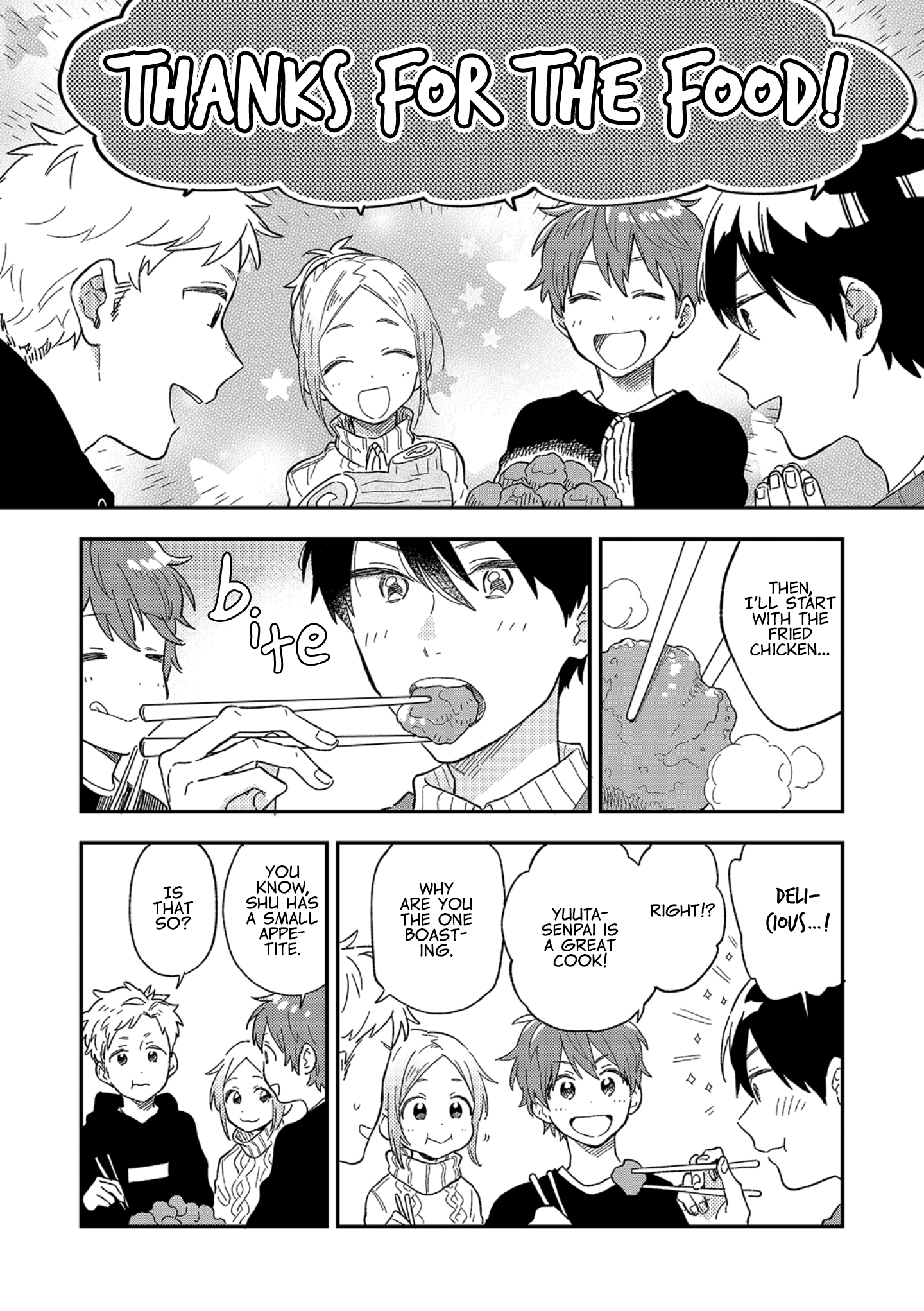 Danshi Koukousei wa Kyou mo Onaka ga Suiteiru Cake styled like Bûche de Noël 第9页