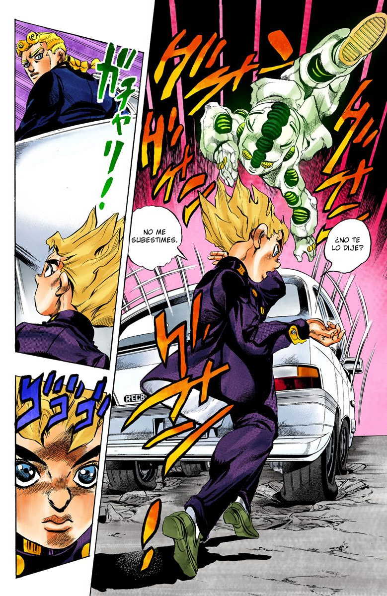 JoJo no Kimyou na Bouken Part 5: Ougon no Kaze (Official Colored) Gold Experience parte 1 (Color Español) 第17页