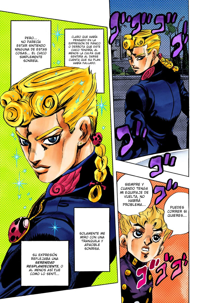 JoJo no Kimyou na Bouken Part 5: Ougon no Kaze (Official Colored) Gold Experience parte 1 (Color Español) 第18页