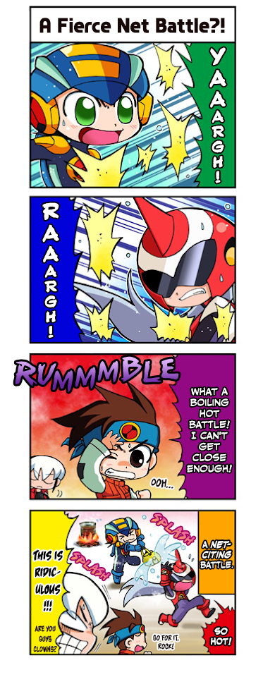 Mega Man Battle Network Operate Shooting Star 4Koma Manga 第1页