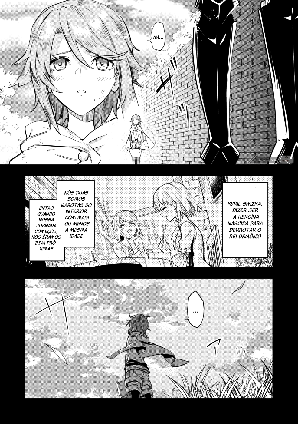 "Omae Gotoki ga Maou ni Kateru to Omouna" to Yuusha Party wo Tsuihou sareta node, Outo de Kimama ni Kurashitai the Comic A maldição abençoada 第14页