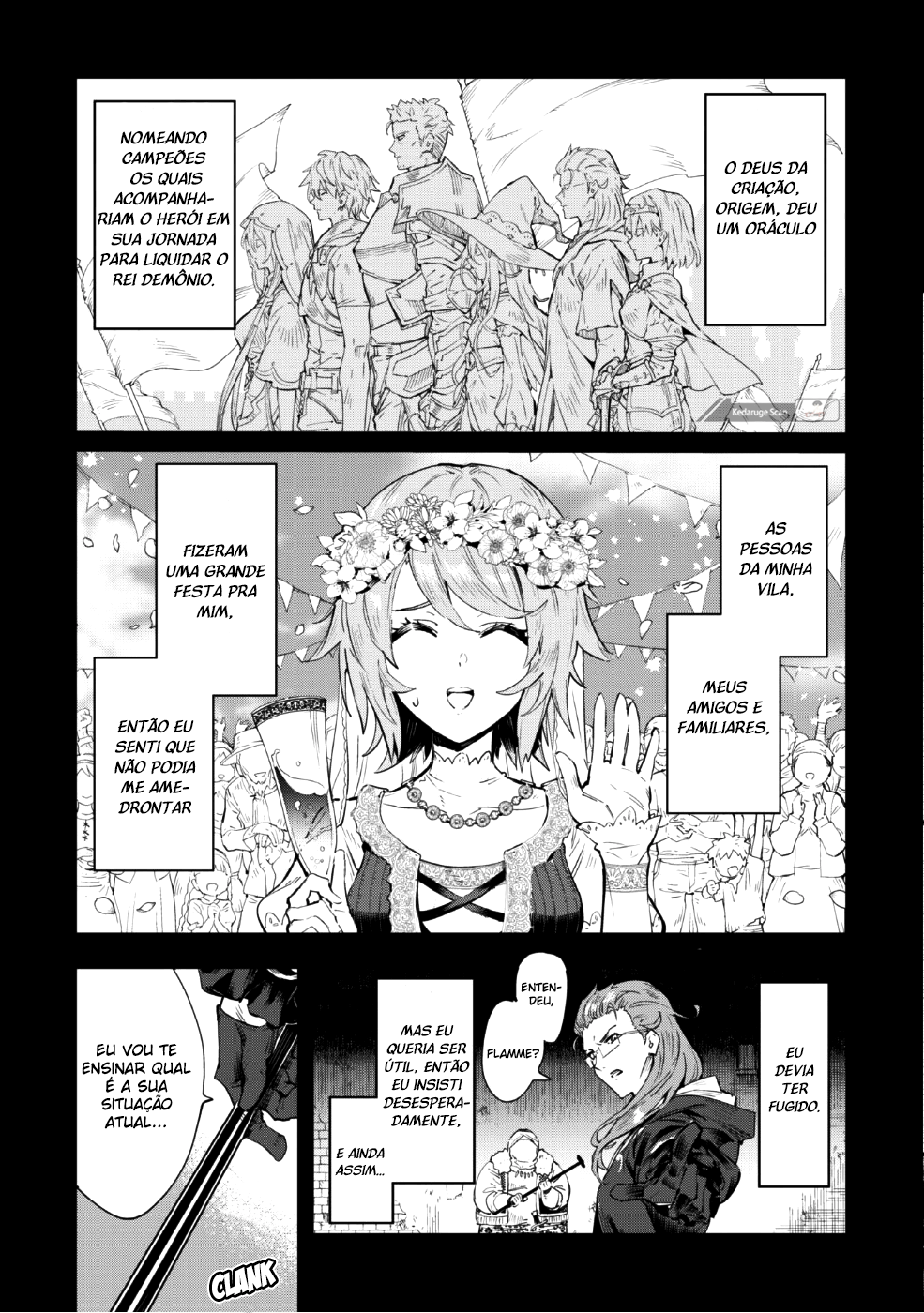 "Omae Gotoki ga Maou ni Kateru to Omouna" to Yuusha Party wo Tsuihou sareta node, Outo de Kimama ni Kurashitai the Comic A maldição abençoada 第17页