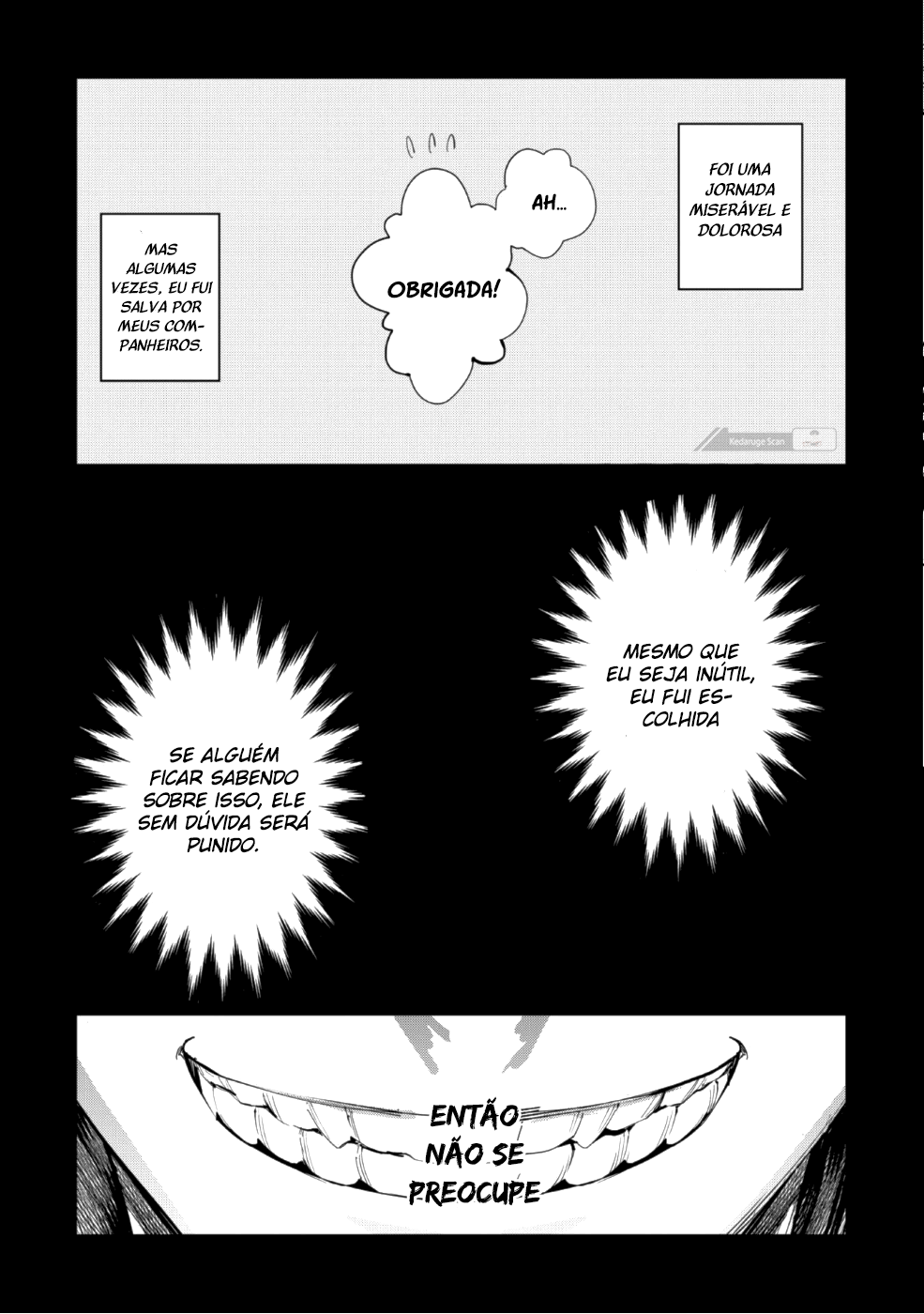 "Omae Gotoki ga Maou ni Kateru to Omouna" to Yuusha Party wo Tsuihou sareta node, Outo de Kimama ni Kurashitai the Comic A maldição abençoada 第21页