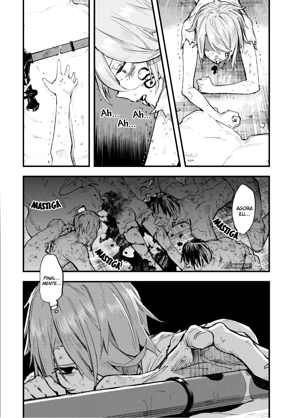 "Omae Gotoki ga Maou ni Kateru to Omouna" to Yuusha Party wo Tsuihou sareta node, Outo de Kimama ni Kurashitai the Comic A maldição abençoada 第34页