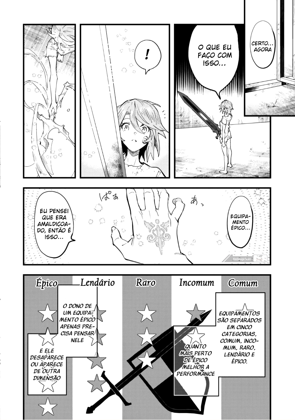 "Omae Gotoki ga Maou ni Kateru to Omouna" to Yuusha Party wo Tsuihou sareta node, Outo de Kimama ni Kurashitai the Comic A maldição abençoada 第42页
